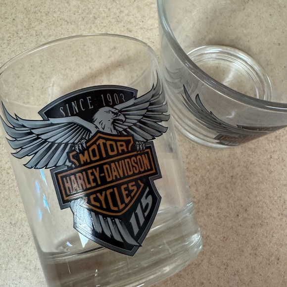 Harley Davidson whiskey glasses - Picture 3 of 4